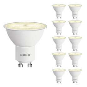 BUBO GU10 LED bulb 6W in soft white lighting for track setups