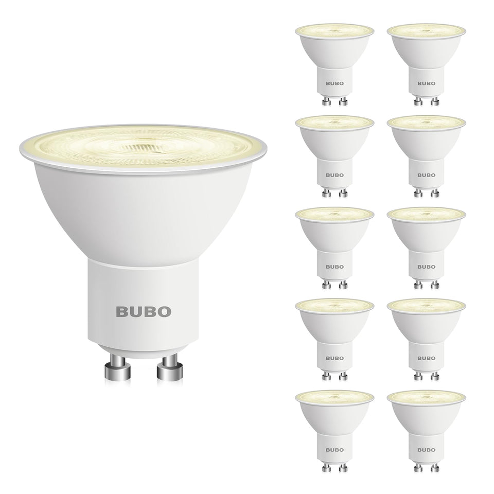 BUBO GU10 LED bulb 6W in soft white lighting for track setups