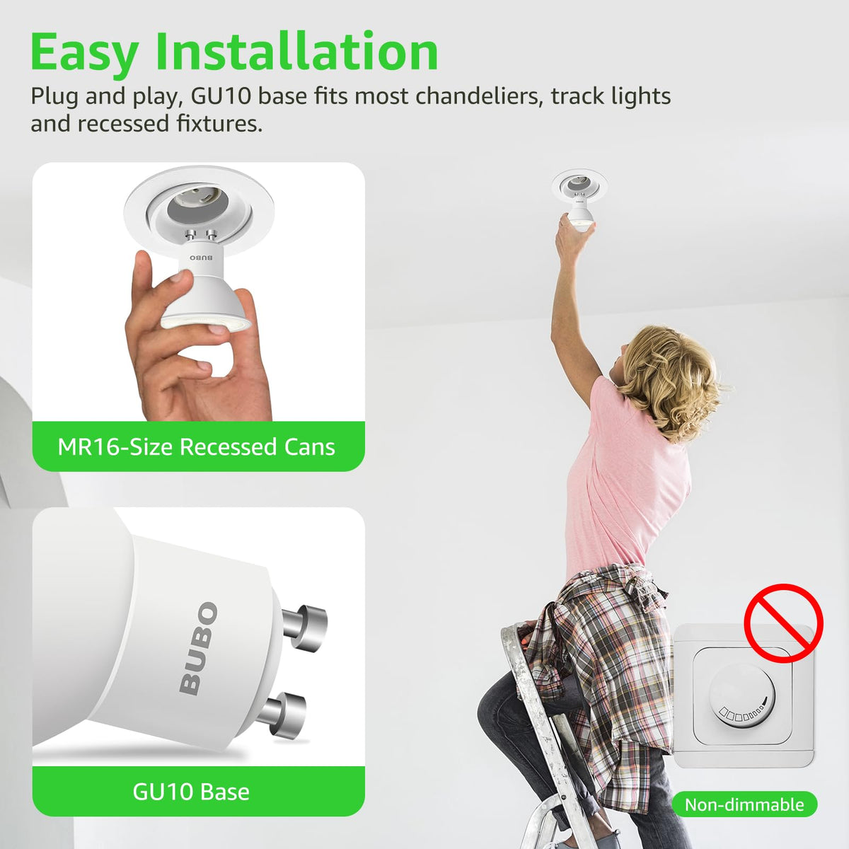 BUBO GU10 track lighting application showing versatile accent lighting