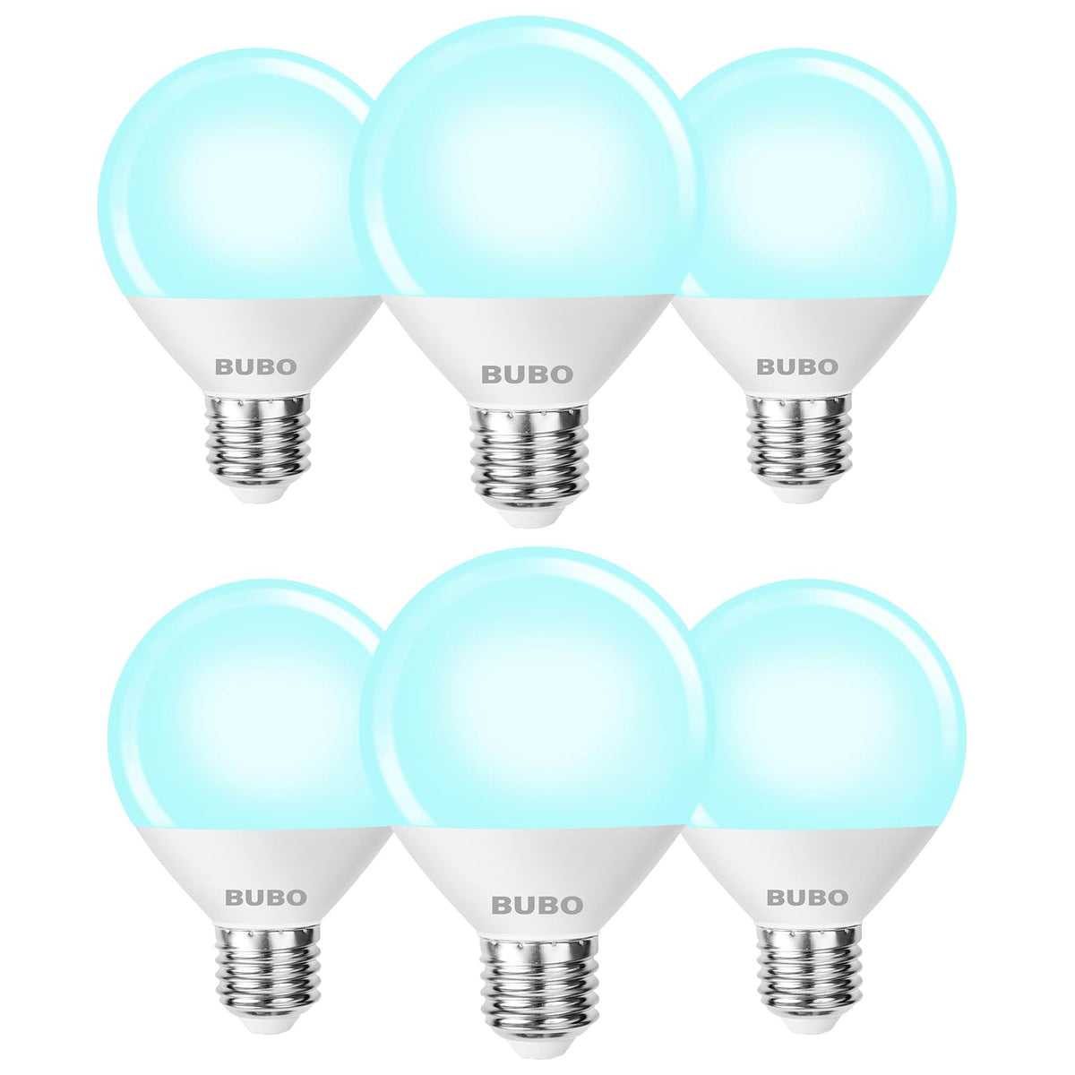 BUBO vanity light bulb with 60W equivalent brightness for makeup-ready bathroom lighting