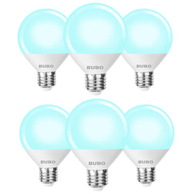 BUBO vanity light bulb with 60W equivalent brightness for makeup-ready bathroom lighting