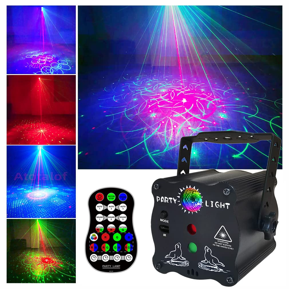 Bubusan 2in1 disco ball with multi-pattern projection for vibrant room lighting