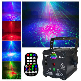 Bubusan 2in1 disco ball with multi-pattern projection for vibrant room lighting