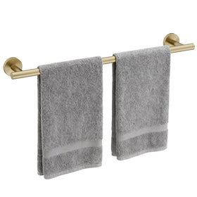 Bubxo brushed gold towel bar 26-inch overview for stylish organization.