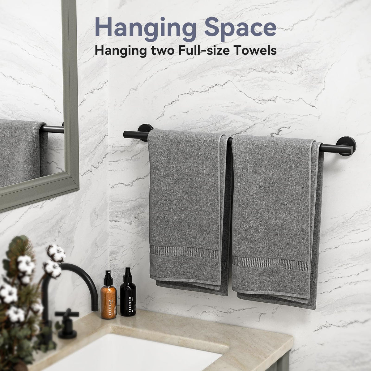 Bubxo 4-piece set offers complete bathroom organization in one package.
