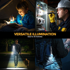 BUCASA compact pocket flashlight fits bags, cars, and backpacks.