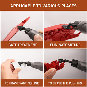 Ergonomic, slim grip reduces fatigue during long sanding sessions