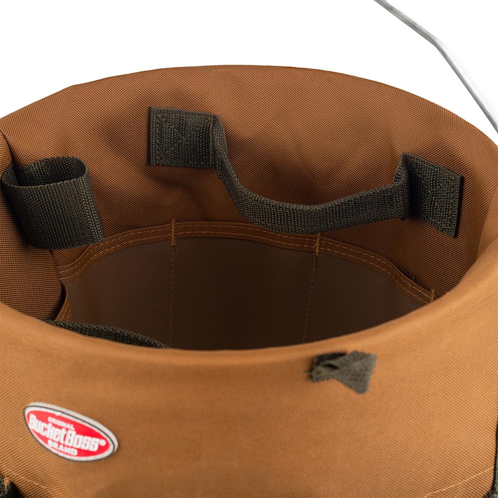 Brown Bucketeer in a workshop setup for efficiency.