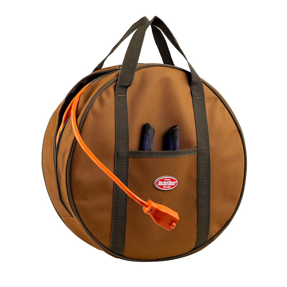 Bucket Boss Cable Bag 69000 keeps extension cords coiled and ready