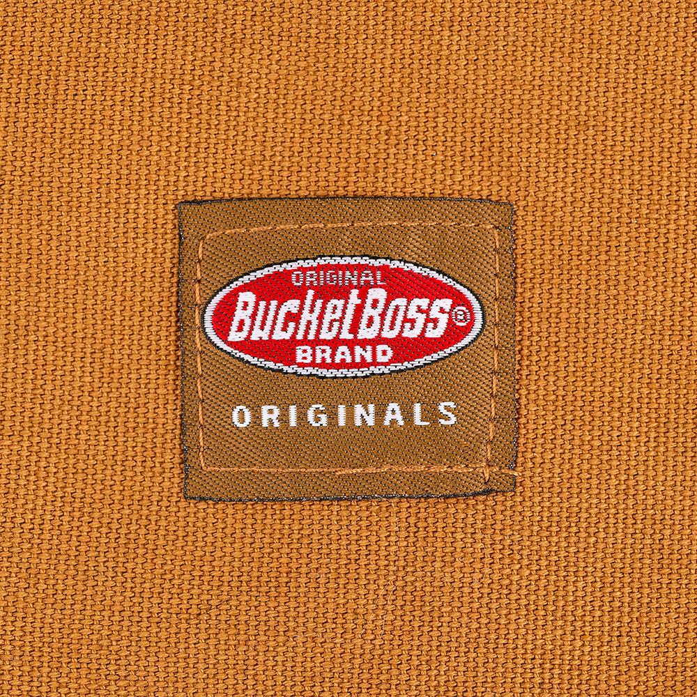 Bucket Boss heavy-duty canvas construction withstands tough job-site conditions