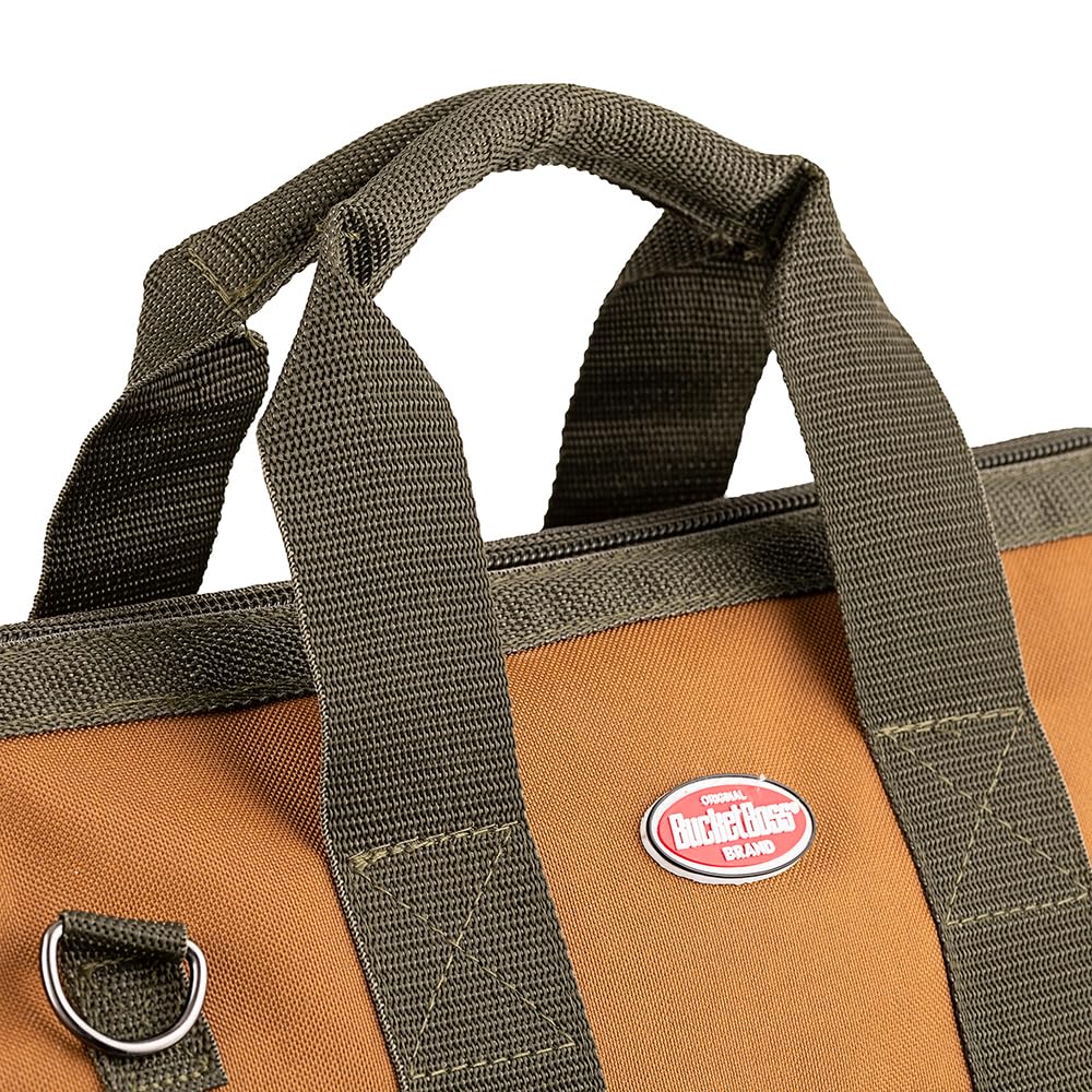 Bucket Boss Gatemouth 16 Tool Bag design supports stability and protection.