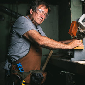 Bucket Boss tool bag ideal for carpenters, electricians, and DIY projects