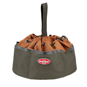 Bucket Boss 25001 canvas organizer dimensions 10 by 6.5 inches for reference.