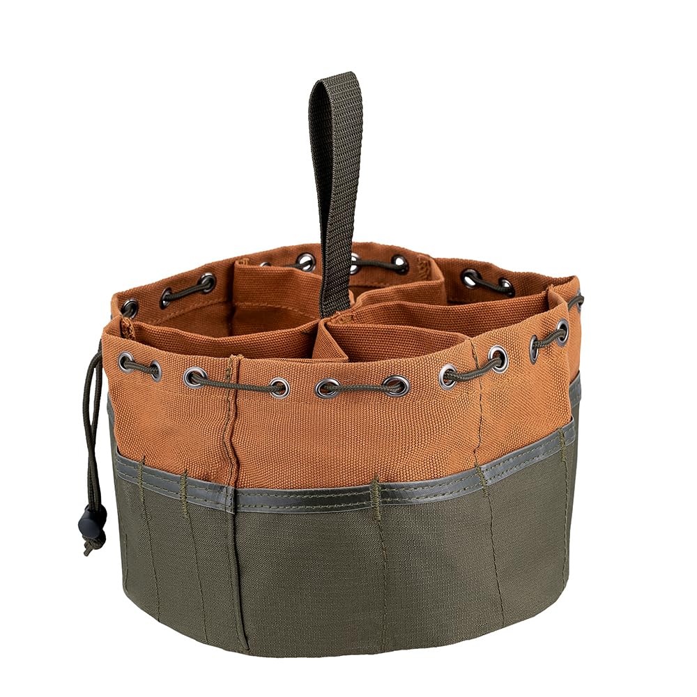 Bucket Boss 25001 canvas organizer stack in bucket to save space.