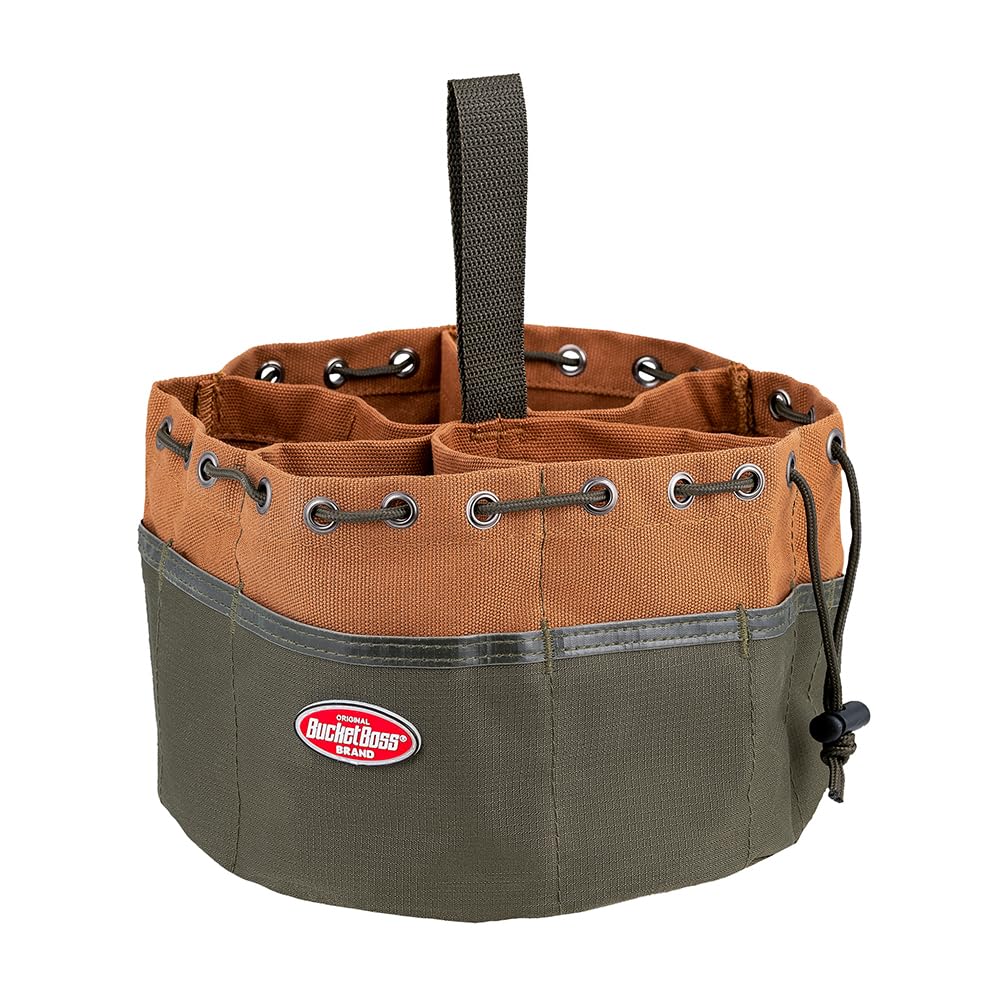 Bucket Boss 25001 canvas organizer web loop handle for easy carrying.