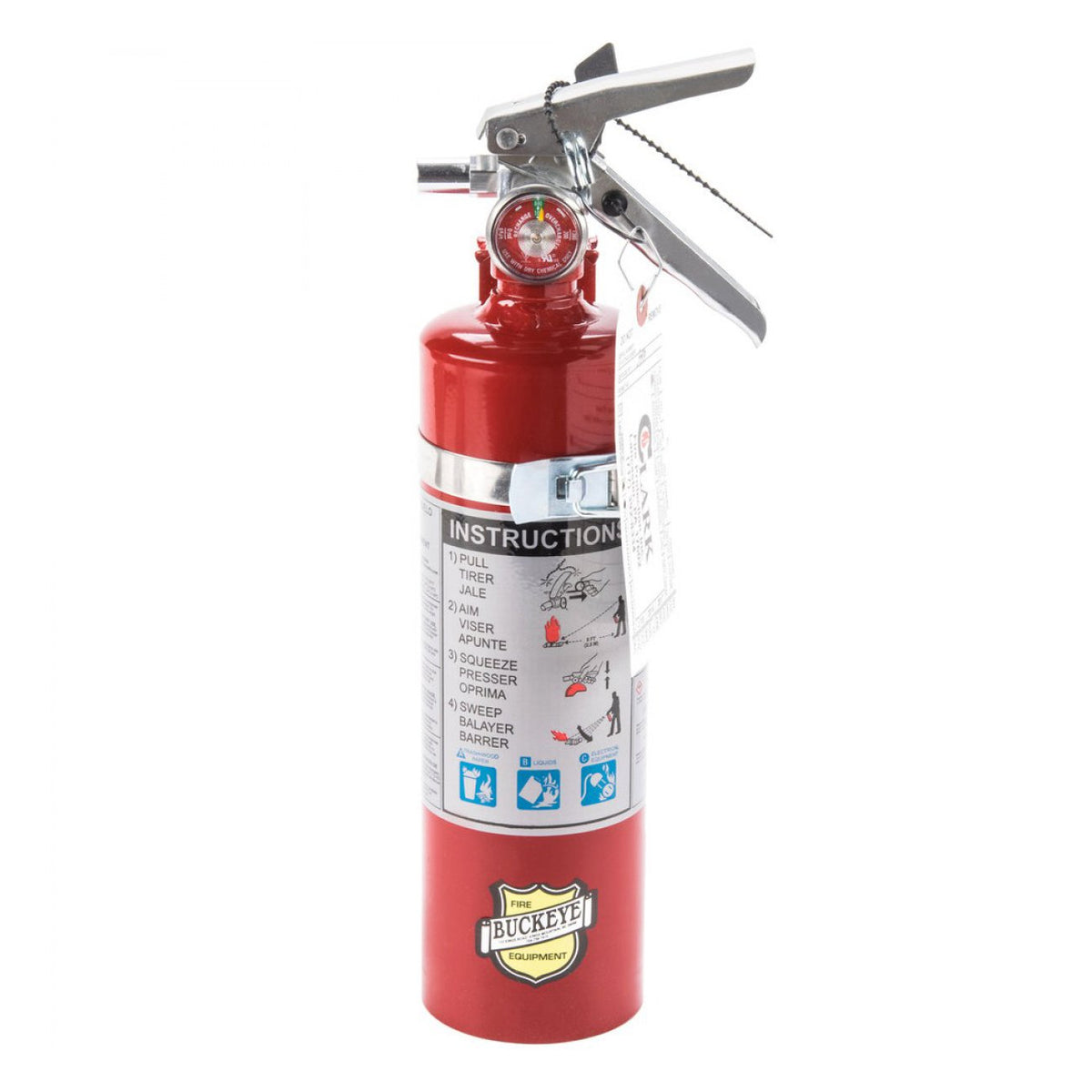 Buckeye 13315 ABC extinguisher with aluminum valve for reliable fire suppression