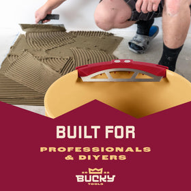 Bucky Scrape snap-on design locks on quickly for fast setup