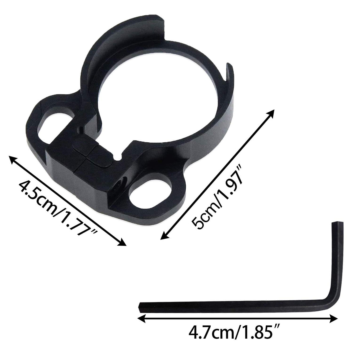 Bud K tube adapter quick-release for fast setup.