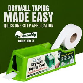 TapeBuddy mud insert settings in-use demonstrating precise application.
