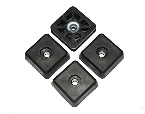 Budwig rubber feet side view with metal insert and mounting clarity