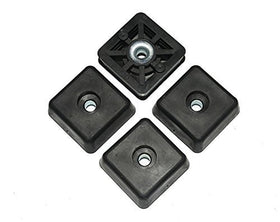 Budwig rubber feet side view with metal insert and mounting clarity