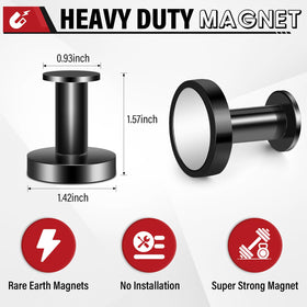 Buelkmag heavy-duty magnetic coat hook attached to metal surface.