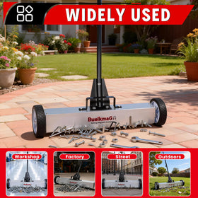 Buelkmag indoor-outdoor durability supports use in garage and yard.