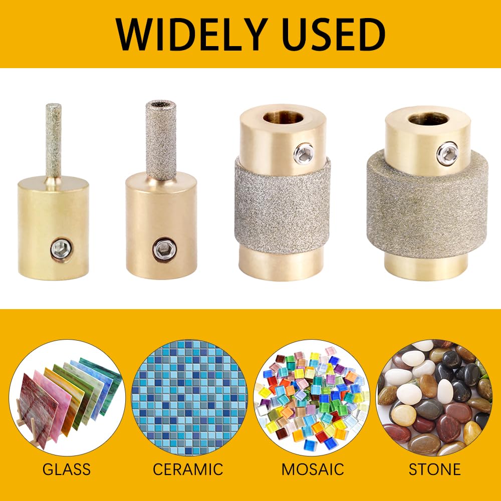 Buenoarte chrome-plated and hardened bits offer long-lasting durability for tough materials.
