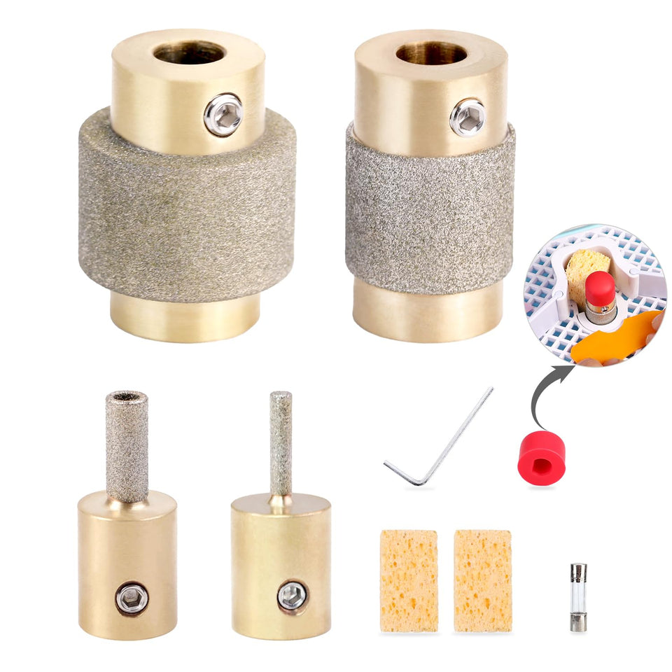 Buenoarte 1-inch diamond bit for precise stained-glass shaping and clean edges.