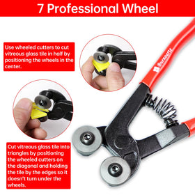 Buenoarte Glass Tile Nippers spring return design for smoother operation.