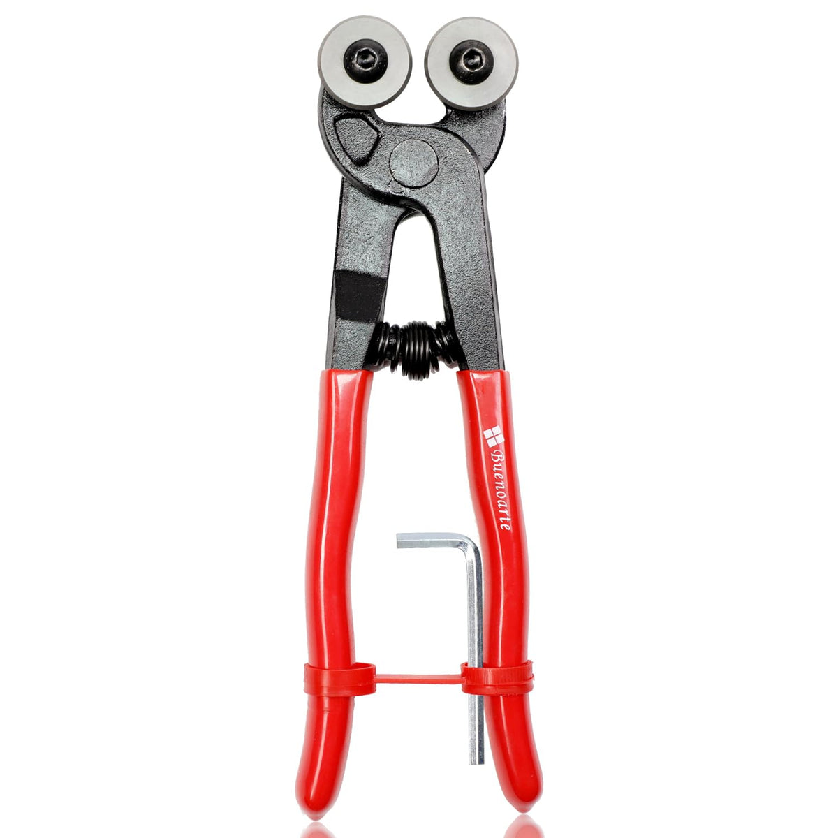 Buenoarte Glass Tile Nippers with wheeled cutting action for precise mosaic edges.