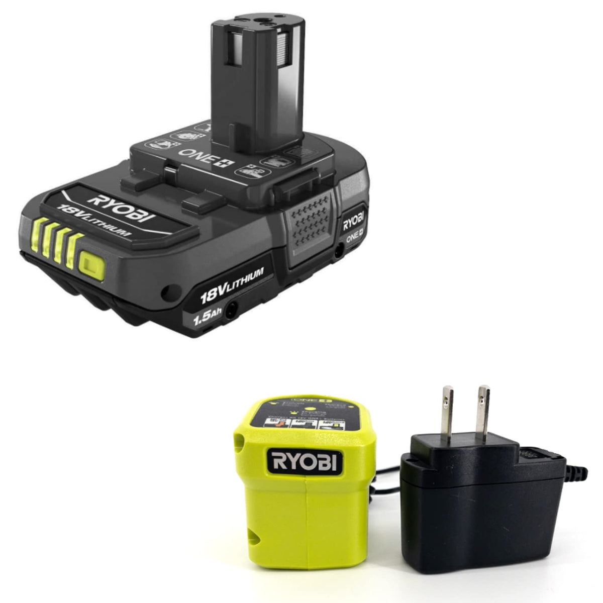 18V charger ready to recharge between jobs.