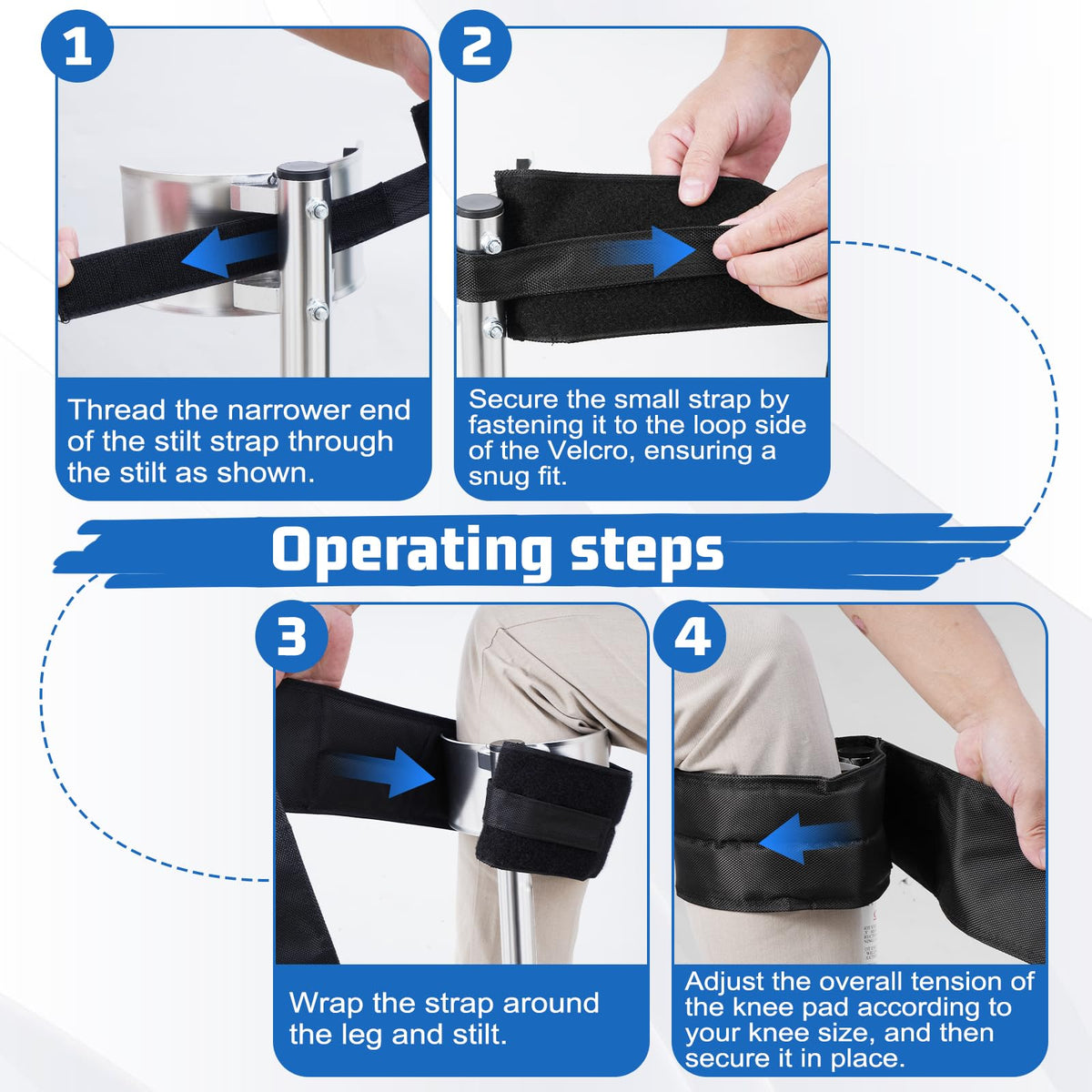 Buhobha universal compatibility fits most drywall stilt brands