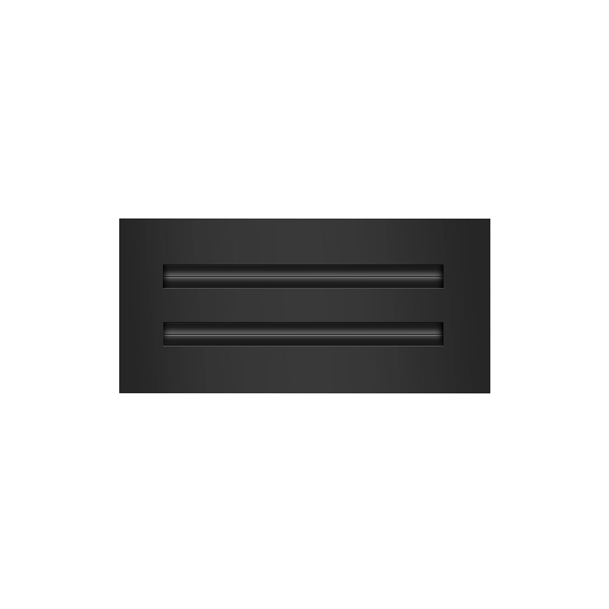 BUILDMART 10x4 vent cover in black aluminum for a modern ceiling look