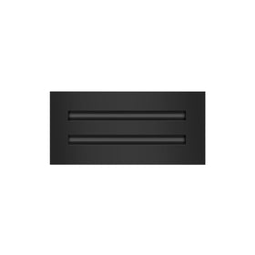 BUILDMART 10x4 vent cover in black aluminum for a modern ceiling look