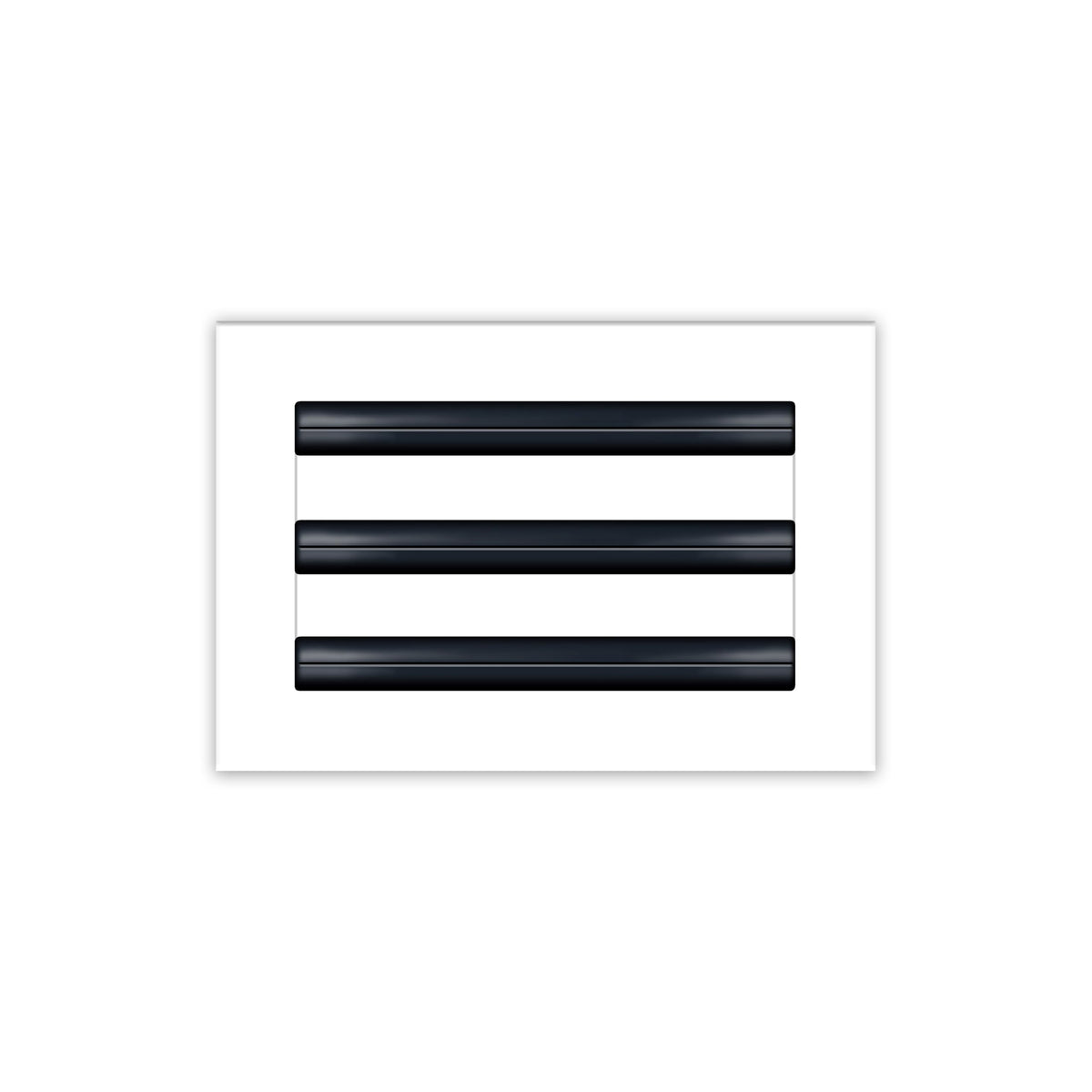 BUILDMART 10x6 white modern vent cover adds sleek architectural style to ceilings.