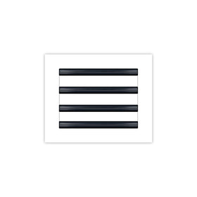 BUILDMART 10x8 white modern vent cover enhances ceilings and walls with decorative flair.