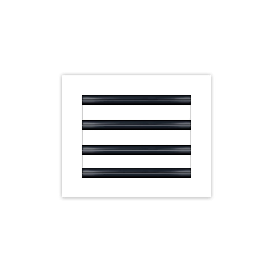 BUILDMART 10x8 white modern vent cover enhances ceilings and walls with decorative flair.