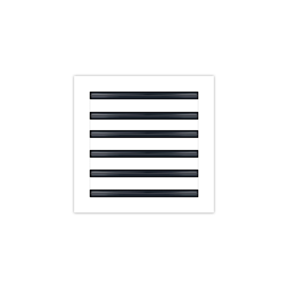 BUILDMART 12x12 modern AC vent cover in decorative white aluminum for ceilings