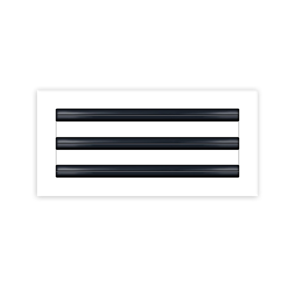 BUILDMART 14x6 vent cover front view highlights modern aluminum design and ventilation aesthetic