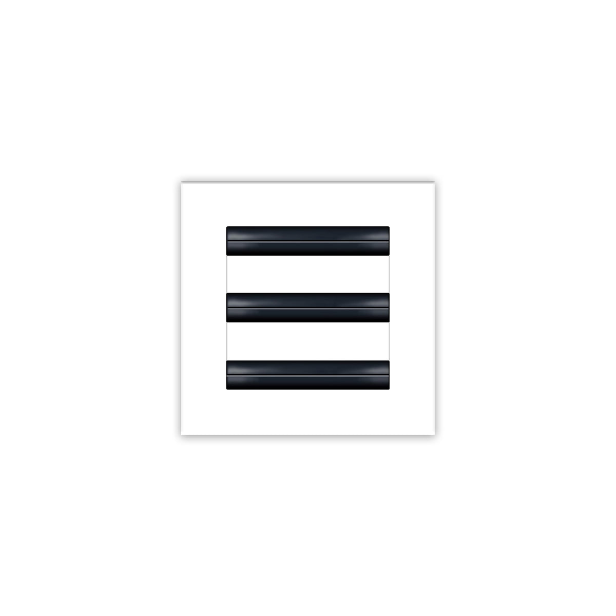 BUILDMART 6x6 white vent cover front view for modern aesthetics and airflow
