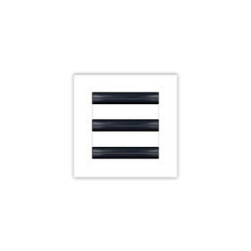 BUILDMART 6x6 white vent cover front view for modern aesthetics and airflow