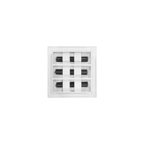 BUILDMART 6x6 white vent cover side profile shows clean lines for interiors