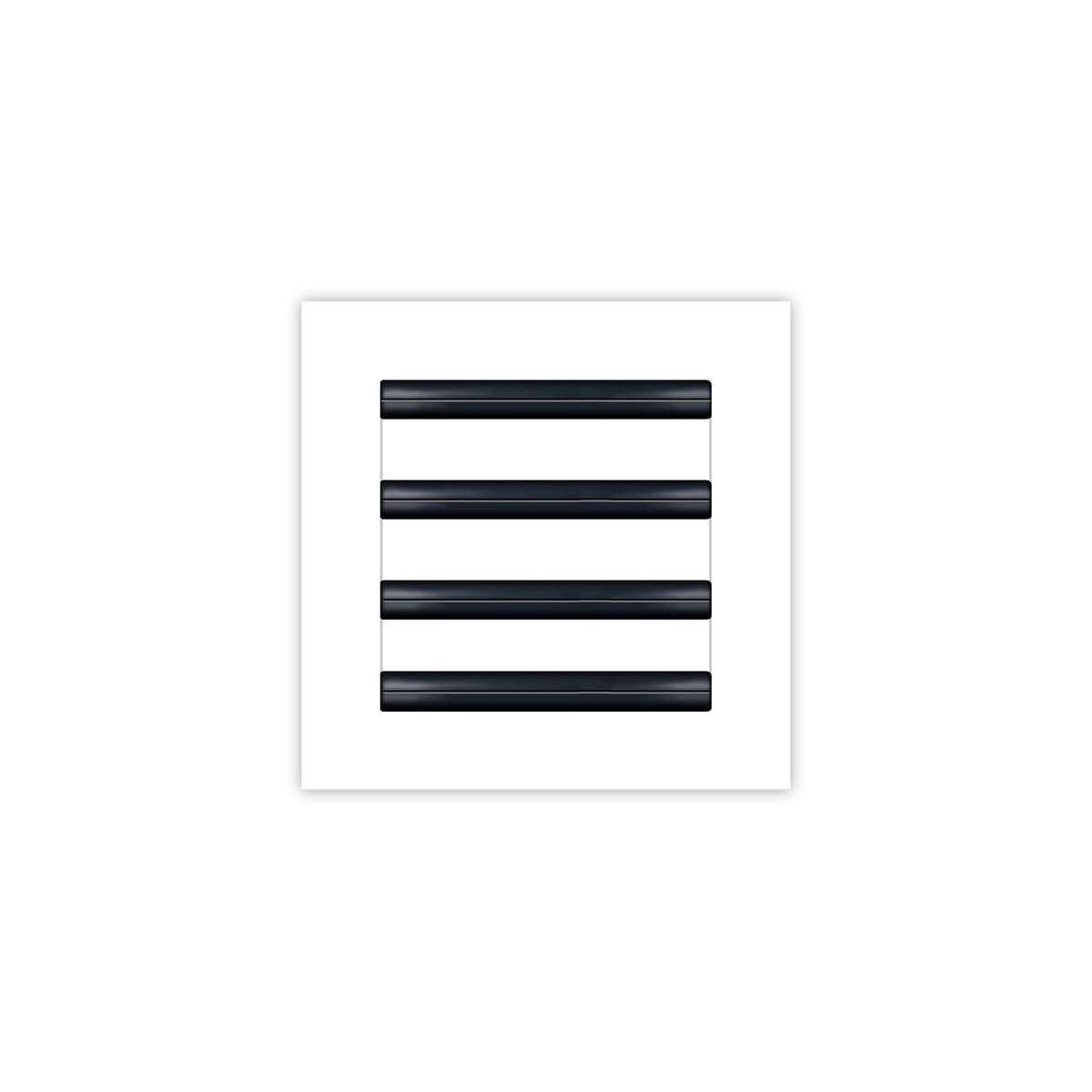 Buildmart 8x8 white vent cover front view for modern interiors