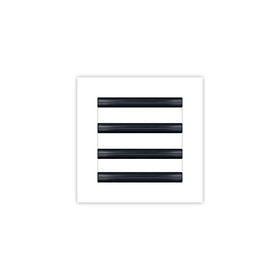 Buildmart 8x8 white vent cover front view for modern interiors