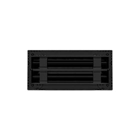 BUILDMART black aluminum vent with a linear slot diffuser