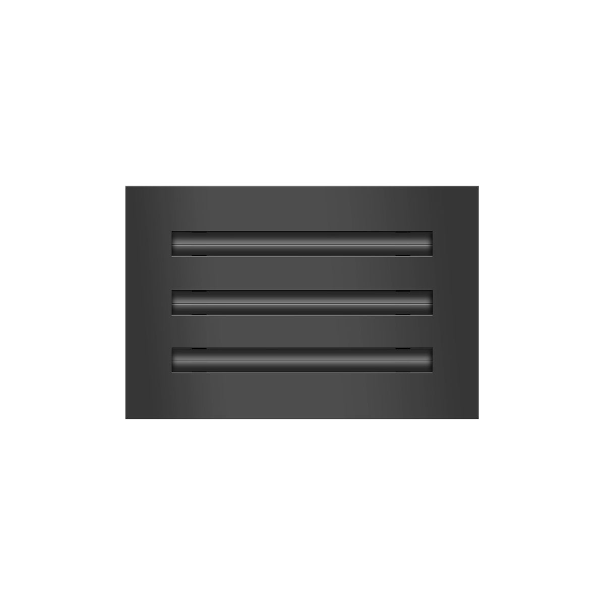 Buildmart vent cover front view shows sleek black modern finish for ceilings