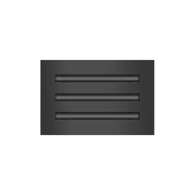 Buildmart vent cover front view shows sleek black modern finish for ceilings
