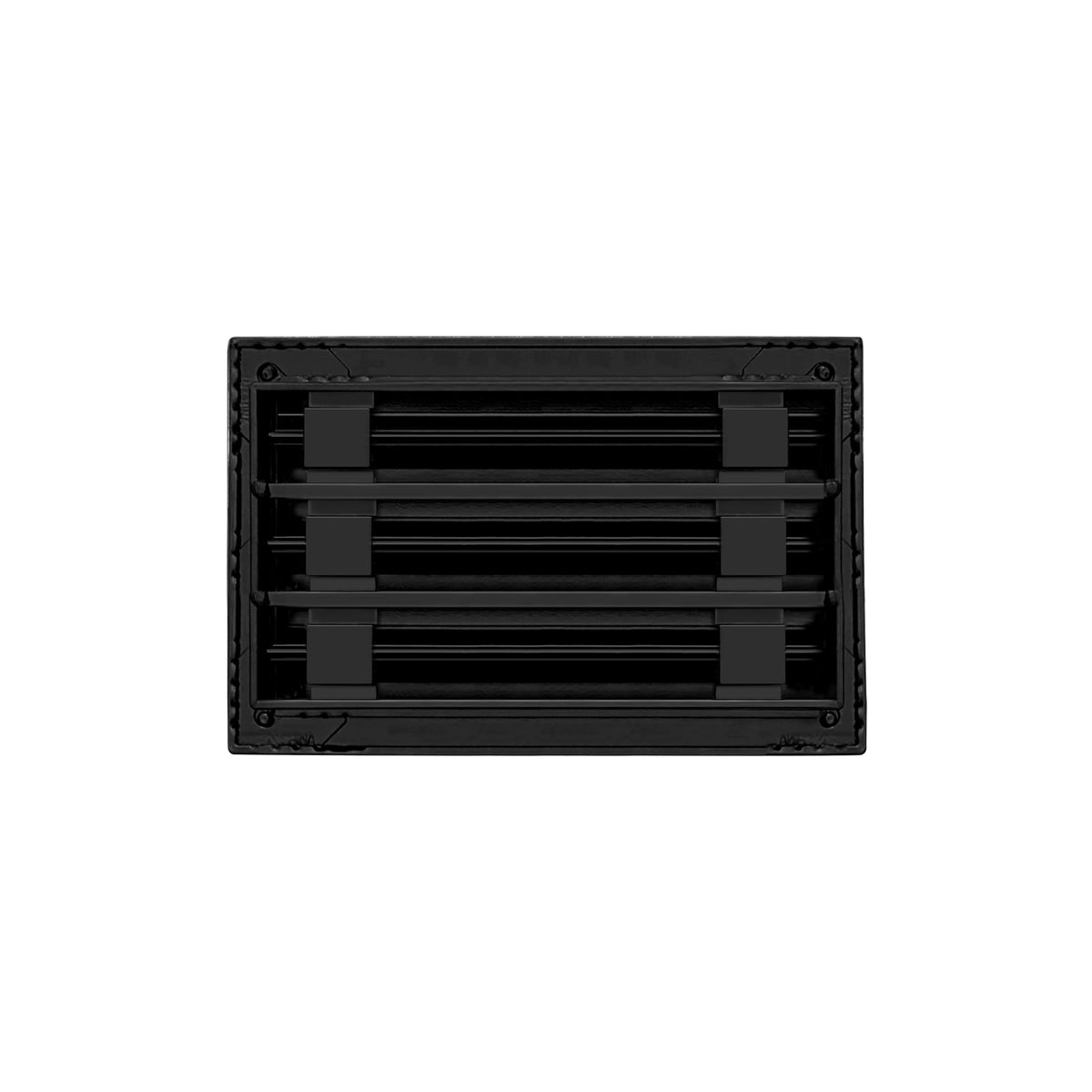 Buildmart vent cover closeup highlights decorative black linear slots for airflow