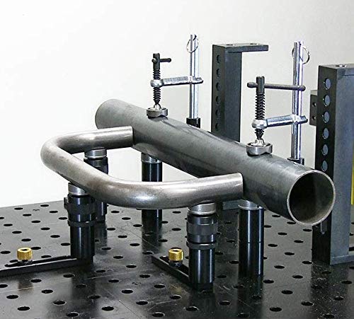 BuildPro Inserta Clamp in use on BuildPro tabletop for secure holds on projects